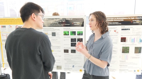 Worthington Lab students present posters at 2026 Research Open House